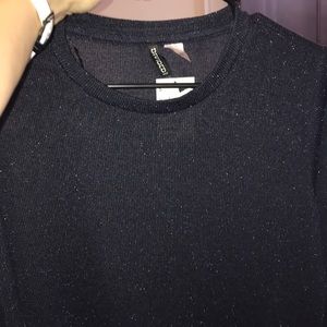 NWT H&M/Divided Blue with Glimmer Long Sleeve